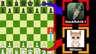 No Opening Book ‼️ Mittens VS Stockfish 161  HARDEST OPENING⁉️ [upl. by Hulburt]