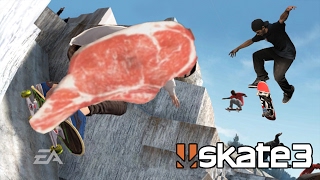 Skate 3 Epic Meat Man Stunts [upl. by Ennasor]