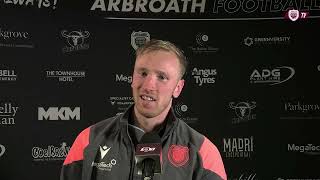 Arbroath 2  1 Cove Rangers  Innes Murray  Post Match Interview [upl. by Dugaid]