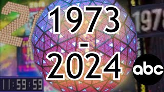 New Years Rockin Eve ABC Ball Drop 19732024 1080p60 [upl. by Berny]