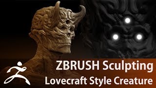 ZBrush Sculpting Lovecraft Style Creature Timelapse [upl. by Alekahs]