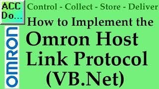 Implementing the Omron Host Link Protocol VBNet [upl. by Acey467]