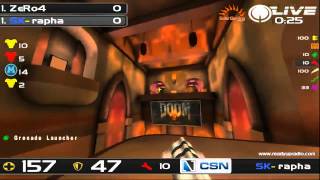 TotalBiscuit guestcommentates Quake Live ZeRo4 vs SKrapha [upl. by Abbot]