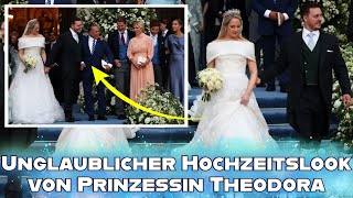 Braut in CartierTiara Die lang ersehnte Hochzeit von Prinzessin Theodora von Griechenland [upl. by Sennahoj132]