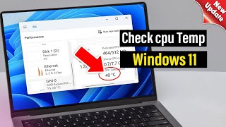 How to check cpu temp windows 11 [upl. by Hsu]