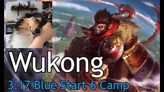 Wukong Jungle Clear Season 13  317 Blue Start [upl. by Atnohs]