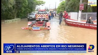 Chuva no Norte do Estado em Jaraguá do Sul choveu 130 mm em apenas 24 horas [upl. by Eedyah]