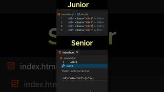 Junior vs Senior Dev Code Styles Shorts [upl. by Bolten]