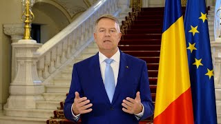 Mesajul transmis de Președintele României Klaus Iohannis cu prilejul Anului Nou [upl. by Wiltsey]