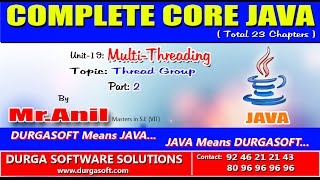 Core JavaMultiThreadingThread GroupPart 2 [upl. by Naesyar]