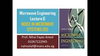 Lec 6 Noise in Microwave systems [upl. by Ahseikram]