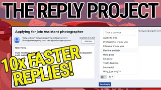 The Reply Project 23 Sec Demo  Reply to Emails 10x Faster [upl. by Ytitsahc]