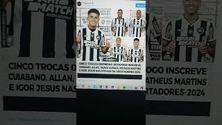 LISTA DE TROCAS DA LIBERTADORES DO BOTAFOGO ESTÁ FECHADA VEJA COM QUAIS JOGADORES Shorts [upl. by Aimik770]