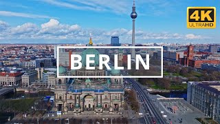 Berlin Germany 🇩🇪  4K Drone Footage With Subtitles [upl. by Adnirolc525]