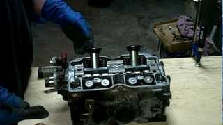 Remove Valve Springs Without Retainer Tool [upl. by Esiocnarf814]