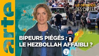 Bipeurs piégés  le Hezbollah affaibli   Le Dessous des Cartes  ARTE [upl. by Troyes]