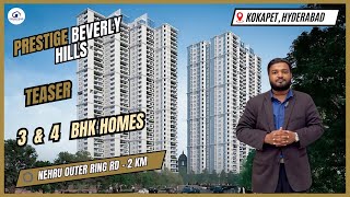 Prestige Beverly Hills Hyderabad Luxurious Project 3 BHK Flat Tour with Connectivity and Location [upl. by Ernesto]