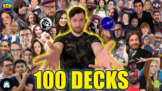 100 Creators 100 Decks  Signature Commander Decks  Magic the Gathering [upl. by Nosneb]