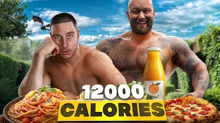 12 000 CALORIES  je MANGE comme THOR BJORNSSON lhomme le plus FORT DU MONDE [upl. by Yerfdog250]