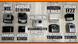 GAME CHANGING 4K Laser Projectors 2024 Valerion Nexigo XGIMI Hisense JMGO Epson Nebula BENQ [upl. by Pernick]