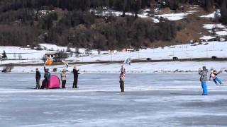 Snowkite World Championship 2011 Freestyle and Race [upl. by Rafaello93]