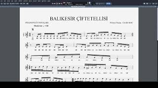 BALIKESİR ÇİFTETELLİSİ NOTA [upl. by Lefty80]