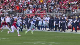 Lamb reels in onehanded grab on WRs first catch of SNF vs 49ers [upl. by Jair]