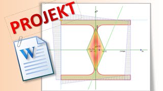 Projekt wytrzymałość materiałów  mimośrodowe ściskanie i rozciąganie [upl. by Scarface525]