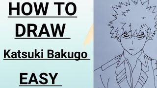 How to draw Katsuki Bakugo step by step  Katsuki Bakugo kaise banaye  Easy Katsuki Bakugo  👻👻 [upl. by Philan]