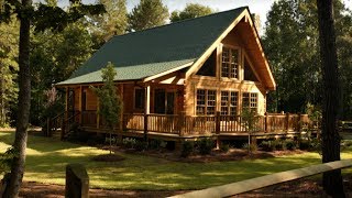 Custom Log Home with VGroove Design [upl. by Ealasaid]