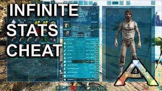 Infinite Stats Cheat  Ark Survival Evolved Console Command [upl. by Beryl48]