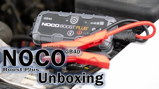 NOCO Boost Plus GB40 jumper pack unboxing and test run [upl. by Tersina92]