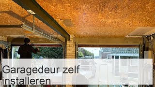 Garagedeurinstallatie zelfinstallatie van sectionaaldeuren [upl. by Haleemaj]