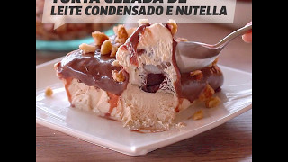 Torta gelada de Nutella Receita VixHum [upl. by Ranna]