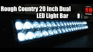 Rough Countrys 20 Inch Dual Row Cree LED Light Bar Review and Tutorials From SDTrucksprings [upl. by Tomasz]