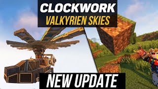 Valkyrien Skies Clockwork for Create mod New update Tutorial 1182  1201 minecraft java [upl. by Lian]