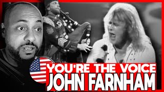 American Reacts to John Farnham  Youre The Voice [upl. by Nahte]