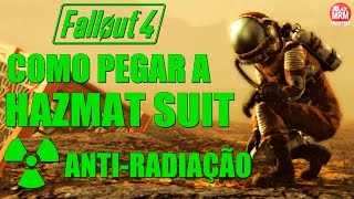 FALLOUT 4  Como Pegar a HAZMAT SUIT  Melhor Traje ANTIRADIAÇÃO [upl. by Salangi]