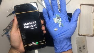 SAMSUNG A7 2018  CHARGING PORT AND MOUTHPIECE BOARD REPLACEMENT  TUTORIAL [upl. by Esinaj102]