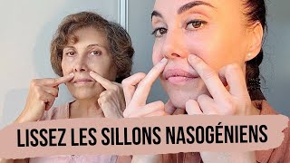 Yoga du visage  la méthode simple pour lisser les sillons nasogéniens [upl. by Erelia]