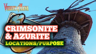 How to Get Crimsonite amp Azurite in Visions of Mana  What is Crimsonite or Azurite Used for [upl. by Rockey]