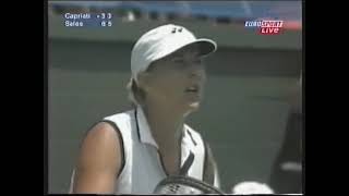 2001 San Diego Quarterfinal Capriati vs Seles [upl. by Rotciv547]