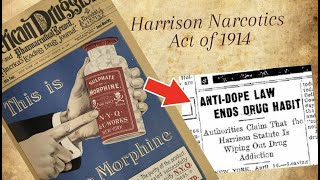 OPIOIDS given to CHILDREN Harrison Narcotics Act of 1914 [upl. by Marietta]