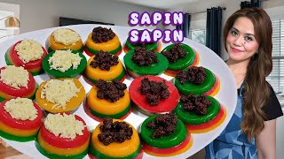 SAPIN SAPIN ang Masarap na kakanin 🤤👩🏻‍🍳🍽️  How to Cook Sapin Sapin Recipe [upl. by Nyvek752]