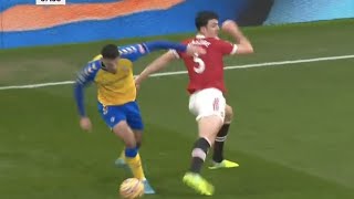 Harry Maguire’s no look funny defending against Southampton MUN11SOU [upl. by Reifel]