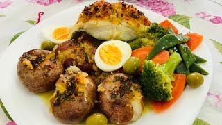 Bacalhau com Broa e Batata a Murro Receita Rápida e Simples de Fazer [upl. by Azral]