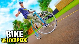 incrível APRENDI ANDAR COM MINHA NOVA BIKE VELOCIPEDE [upl. by Hatty]