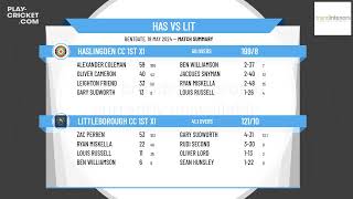 Haslingden CC 1st XI v Littleborough CC 1st XI [upl. by Ahsiuqram]