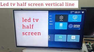 LED TV HALF DISPLAY PROBLEM  LED TV HALF SCREEN PROBLEM REPAIR [upl. by Nawiat]