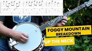 Foggy Mountain Breakdown  Up the Neck Banjo Lesson [upl. by Butler]